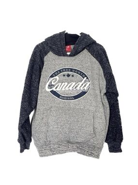 NEW Kids Canada hoodie sweatshirt size 8 small gray pullover Souvenirs Northern